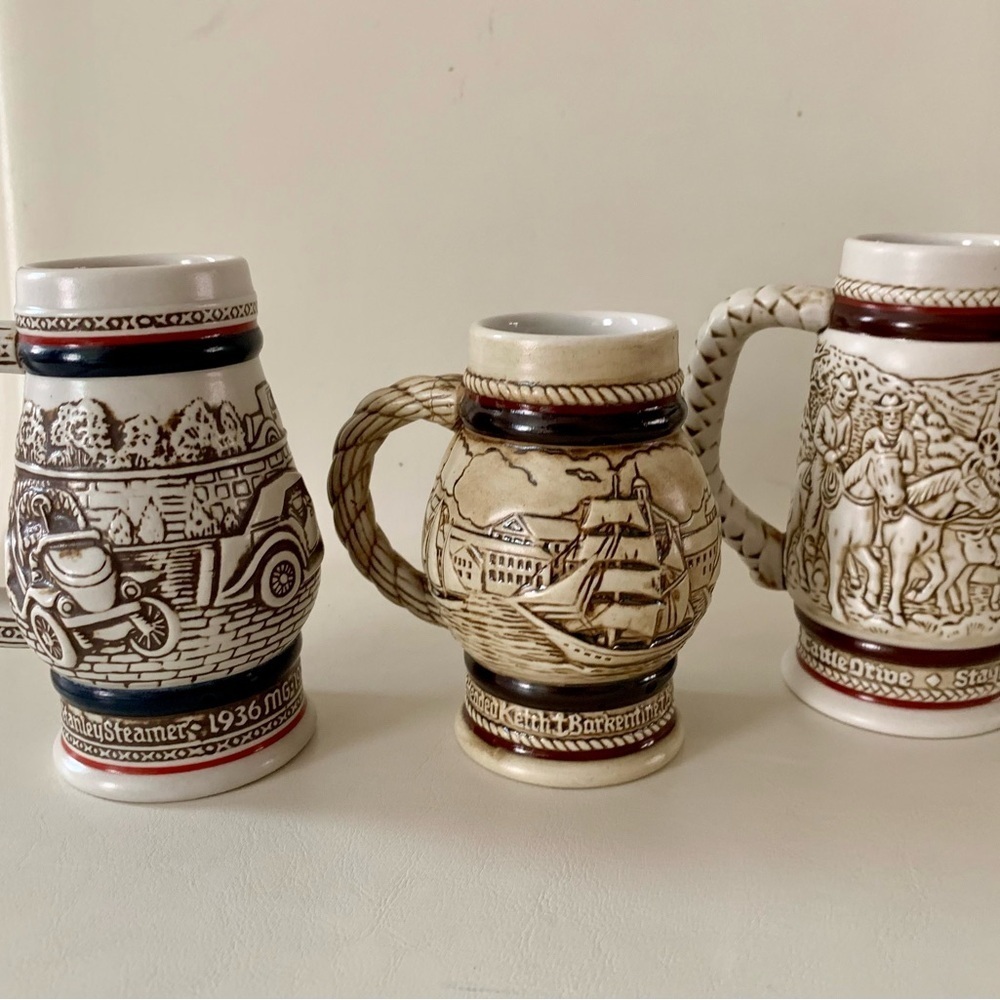 Bundle of 3 Avon beer steins